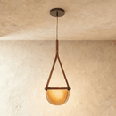 Avgi Leather Pendant Light
