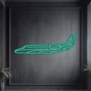 Citation XLS Metal Neon Aircraft Wall Art - NCN0025
