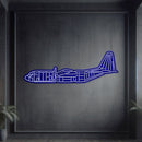 C-130 Metal Neon Aircraft Wall Art - NCN0019