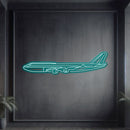 747-800 Metal Neon Aircraft Wall Art - NCN0004