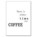 DecorBites™ "Awakened Aromas" Canvas Print - Nordic Black & White Coffee Quotes