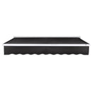 [18X10FT] Awntech Destin Premium Electric Outdoor Motorized Retractable Awning [DTL18/DTR18-SBY] (SAK13056)