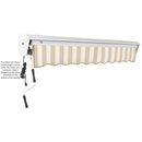 [18X10FT] Awntech Destin Premium Manual Outdoor Retractable Awning [DM18-SBY] (SAK29367)