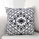 Aztec embroidery canvas cushion cover living room throw pillow