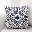 Aztec embroidery canvas cushion cover living room throw pillow