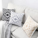 Aztec embroidery canvas cushion cover living room throw pillow