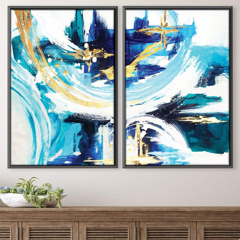 Azure Gold Set Canvas