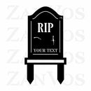 Tombstone Monogram Yard Stake