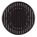 Black Aluminum Fire Table Set with Four Deep Seating Loveseats