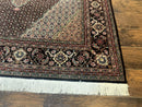 Sino Persian Rug 6x9, Herati Very Fine 400 KPSI, Black