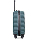 20" Carry on Luggage Lightweight Suitcase, Spinner Wheels, Green