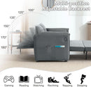 Sixty ThreeInch Pullout Velvet SofaBed Premium Edition