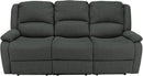 80-Inch RV Triple Recliner Sofa With Convertible Console