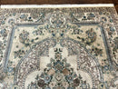 Pak Persian Rug 8 x 10.6, Elegant Oriental Carpet, Floral Medallion, Vintage Handmade Wool Rug, FIne 240 KPSI