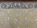 Vintage Aubusson Flatweave Area Rug 9x12, Aubusson Weave, Wool, Beige, Handmade, French European Design, 8'9" x 11'9"