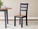 Gesthaven Solid Wood Frame Dining Chair Set 2 White Natural