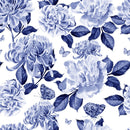 Modish Flowers and Butterflies Wallpaper