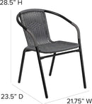 Modern Stackable Rattan Dining Chairs Set for Outdoor