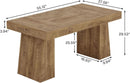 55 Inch Yellow Dining Table For Kitchen And Dining