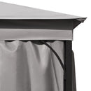 TREXM 10x12 Outdoor Gazebo Tent with Double Roofs, Patio Gazebo with Mosquito Netting and Privacy Screens, Patio Canopy for Shade and Rain for Backyard, Garden, Lawn and Deck (Grey)