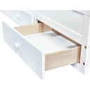 Twin Size Bed with Headboard, Footboard, Trundle and Three Storage Drawers, Twin Size Pine Wood Bed with Headboard, Footboard,White