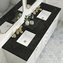 James Martin Chicago 72" Double Bathroom Vanity, Glossy White
