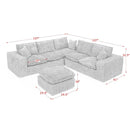 Sectional Sofa With Moveable Ottoman