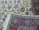 6' X 9' Vintage Handmade Fine Chinese Floral Oriental Wool Rug Carpet Beige