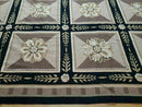 9' X 12' Handmade English Aubusson Savonnerie Design Needlepoint Wool Rug Nice