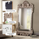 Howard Elliott Marquette Antique Oversized Full Length Mirror Silver Leaf 49x84
