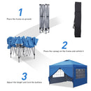 Ainfox 10 x 10 ft Pop up Canopy Tent with Sidewalls,Instant Outdoor Canopies,Shade Tents with Carrying Bag