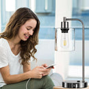 Industrial Table Lamps Black Nickel Touch Control Dimmable