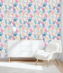 Elegant Multicolored Leaves Wallpaper Chic