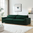 104.72" Mid-Century Sofa Couch Modern Upholstered Couch for Livingroom,Bedroom, Apartment, Home Office GREEN
