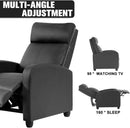 Leather Recliner Sofa With Massage And Heat Therapy