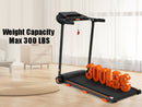 Treadmills for Home, 2.5HP Quiet Folding Treadmill with Heart Rate Sensor,  300lbs Weight Capacity, 7.5MPH, Incline Treadmill With USB Charge Station For Android & Bluetooth Speaker, 6 Shock-Absorbing