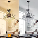 Black Crystal Chandelier 10 Light Pendant Ceiling Fixture