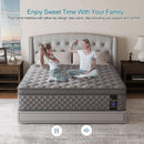 Full Gray 14Inch Premium Medium Firm Hybrid Mattress