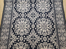 4x6 Power-Loomed Rug Dark Navy Blue & Ivory Oriental Carpet Nice