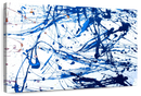 Abstract Navy Drip Wall Art
