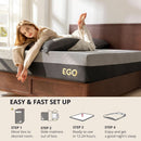 Queen Memory Foam Mattress Charcoal Premium Orthopedic