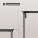 40x24 Inch Electric Standing Desk With Memory Presets Black