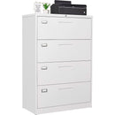 Lockable 4 Drawer Metal File Cabinet For Home Office