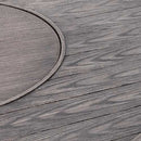 Tenaya Round Wicker FirePit Table with Metal Cover