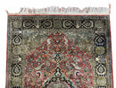 Persian Qum Silk Rug 3.8 x 5.6, Silk on Silk, Animal Pictorials, Fine 330 KPSI