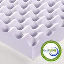 Lavender Infused Queen Memory Foam Topper for Comfort