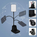 LED Desk Lamp With Wireless Charger Black For Home Office