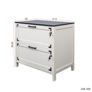 2 Drawer Farmhouse File Cabinet,Filing Cabinet with Lock for Home Office