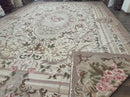 Palace Sized Aubusson Rug 13 x 20, Flatweave Aubusson Weave, Oversized Rug, European French Elegant Design