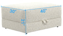 Jazzy - Storage Ottoman - Bone